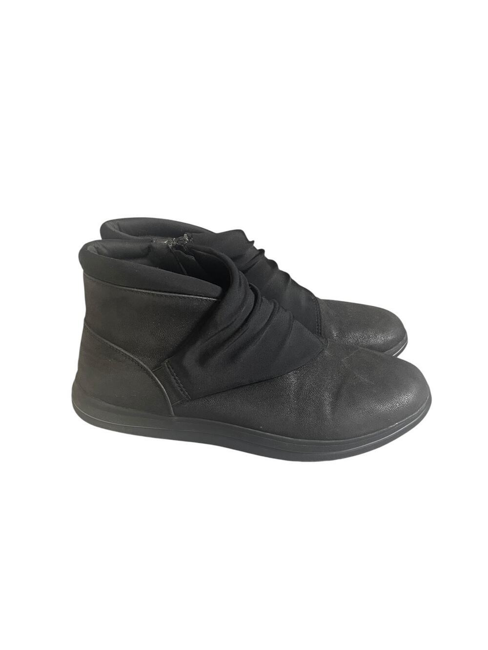 Clarks Cloudsteppers Women’s 7.5M Black Breeze Dusk Lightweight Ankle Boots